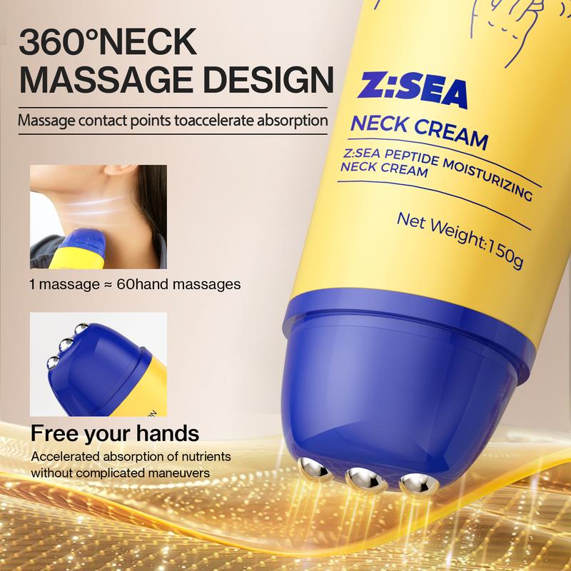 Z:SEA Neck Firming Cream, Tighten and Lift Neck Cream for Crepey Skin, Skin Moisturizer, Deep Moisturizing, Cruelty free Neck Care Body Care Tightening