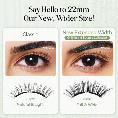 WOSAOD Botanic Collection Extended- Band Soft Magnetic Eyelashes All-in-One Box Waterproof Reusable Glue-Free Eyeliner-Free Makeup Cosmetic