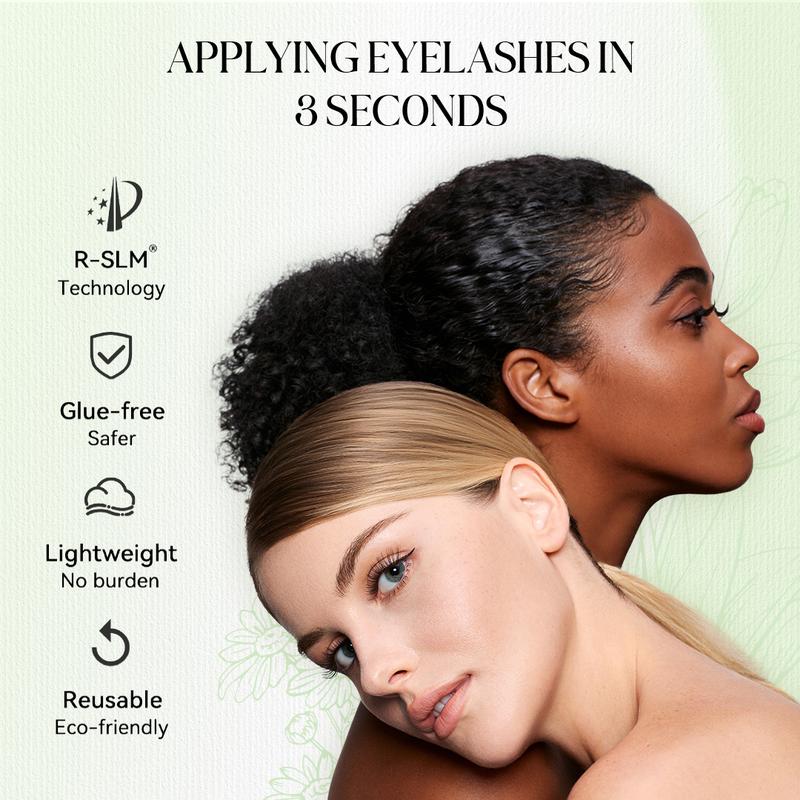WOSAOD Botanic Collection Extended- Band Soft Magnetic Eyelashes All-in-One Box Waterproof Reusable Glue-Free Eyeliner-Free Makeup Cosmetic