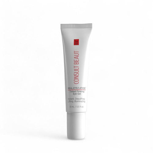 Consult Beaut REAL-EYEZ-ATION Tinted Firming Eye Gel – Instant Brightening & Smoothing Hydrating Peptide