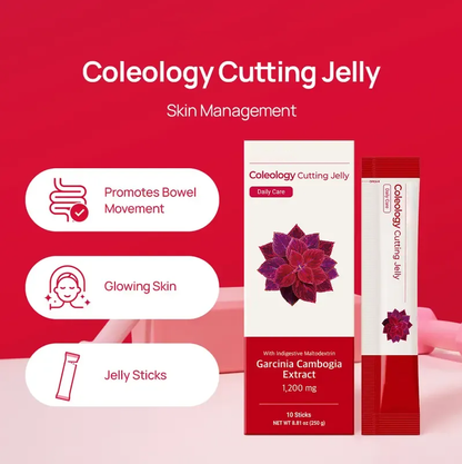 Jelly - Garcinia Cambogia (HCA), Chia Seeds Collagen, Hyaluronic Acid, Pomegranate Flavored 8.81 oz /10 Sticks