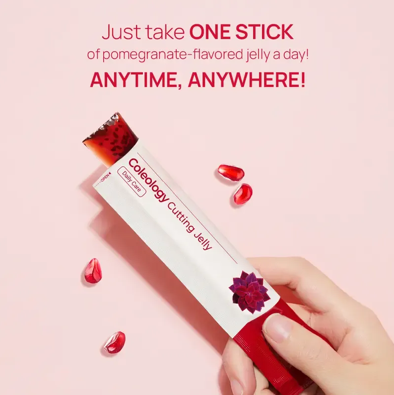 Jelly - Garcinia Cambogia (HCA), Chia Seeds Collagen, Hyaluronic Acid, Pomegranate Flavored 8.81 oz /10 Sticks