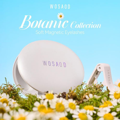 WOSAOD Botanic Collection Extended- Band Soft Magnetic Eyelashes All-in-One Box Waterproof Reusable Glue-Free Eyeliner-Free Makeup Cosmetic
