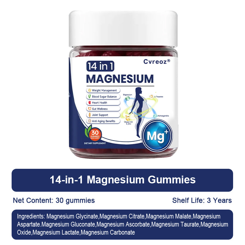 𝑶𝒇𝒇𝒊𝒄𝒊𝒂𝒍 𝑺𝒕𝒐𝒓𝒆 |𝐂𝐯𝐫𝐞𝐨𝐳®𝟏𝟒-𝐢𝐧-𝟏 𝐌𝐚𝐠𝐧𝐞𝐬𝐢𝐮𝐦 𝐆𝐮𝐦𝐦𝐢𝐞𝐬(𝐉𝐮𝐬𝐭 𝐨𝐧𝐜𝐞 𝐚 𝐝𝐚𝐲, 𝐯𝐢𝐬𝐢𝐛𝐥𝐞 𝐜𝐡𝐚𝐧𝐠𝐞𝐬 𝐢𝐧 𝟕 𝐝𝐚𝐲𝐬)𝐅𝐨𝐫 𝐨𝐛𝐞𝐬𝐢𝐭𝐲, 𝐜𝐚𝐫𝐝𝐢𝐨𝐯𝐚𝐬𝐜𝐮𝐥𝐚𝐫 𝐡𝐞𝐚𝐥𝐭𝐡, 𝐝𝐢𝐚𝐛𝐞𝐭𝐞𝐬, 𝐬𝐥𝐞𝐞𝐩 𝐚𝐩𝐧𝐞𝐚, 𝐆𝐮𝐭 𝐇𝐞𝐚𝐥𝐭𝐡, 𝐣𝐨𝐢𝐧𝐭 𝐢𝐬𝐬𝐮𝐞𝐬, 𝐚𝐧𝐝 𝐦𝐨𝐫𝐞