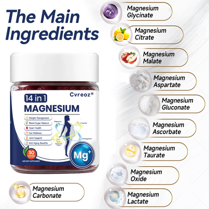 𝑶𝒇𝒇𝒊𝒄𝒊𝒂𝒍 𝑺𝒕𝒐𝒓𝒆 |𝐂𝐯𝐫𝐞𝐨𝐳®𝟏𝟒-𝐢𝐧-𝟏 𝐌𝐚𝐠𝐧𝐞𝐬𝐢𝐮𝐦 𝐆𝐮𝐦𝐦𝐢𝐞𝐬(𝐉𝐮𝐬𝐭 𝐨𝐧𝐜𝐞 𝐚 𝐝𝐚𝐲, 𝐯𝐢𝐬𝐢𝐛𝐥𝐞 𝐜𝐡𝐚𝐧𝐠𝐞𝐬 𝐢𝐧 𝟕 𝐝𝐚𝐲𝐬)𝐅𝐨𝐫 𝐨𝐛𝐞𝐬𝐢𝐭𝐲, 𝐜𝐚𝐫𝐝𝐢𝐨𝐯𝐚𝐬𝐜𝐮𝐥𝐚𝐫 𝐡𝐞𝐚𝐥𝐭𝐡, 𝐝𝐢𝐚𝐛𝐞𝐭𝐞𝐬, 𝐬𝐥𝐞𝐞𝐩 𝐚𝐩𝐧𝐞𝐚, 𝐆𝐮𝐭 𝐇𝐞𝐚𝐥𝐭𝐡, 𝐣𝐨𝐢𝐧𝐭 𝐢𝐬𝐬𝐮𝐞𝐬, 𝐚𝐧𝐝 𝐦𝐨𝐫𝐞