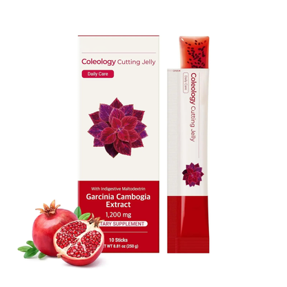 Jelly - Garcinia Cambogia (HCA), Chia Seeds Collagen, Hyaluronic Acid, Pomegranate Flavored 8.81 oz /10 Sticks